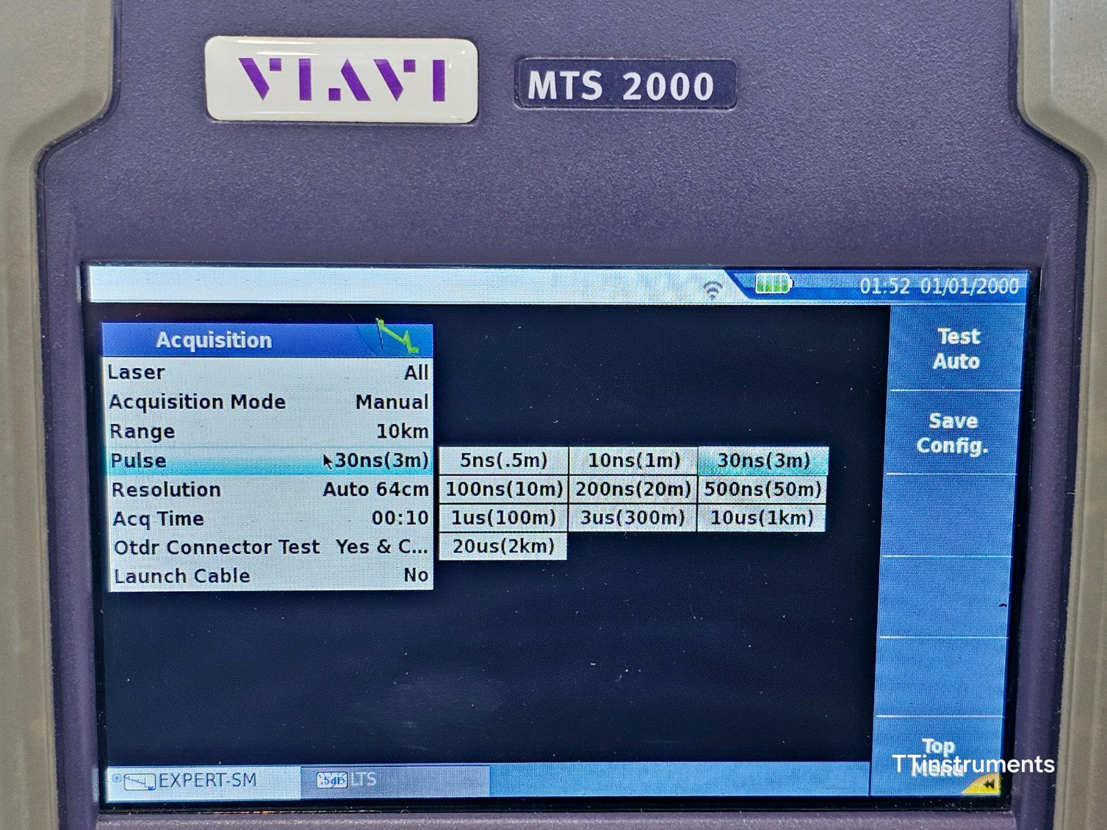 Viavi JDSU MTS 2000 PM/VFL with 4126 MP2 Metro PON 1310/1550 nm OTDR 46/45 dB