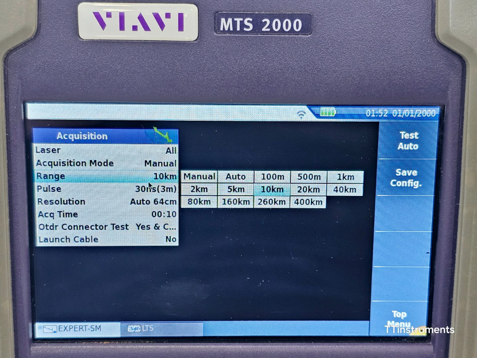 Viavi JDSU MTS 2000 PM/VFL with 4126 MP2 Metro PON 1310/1550 nm OTDR 46/45 dB