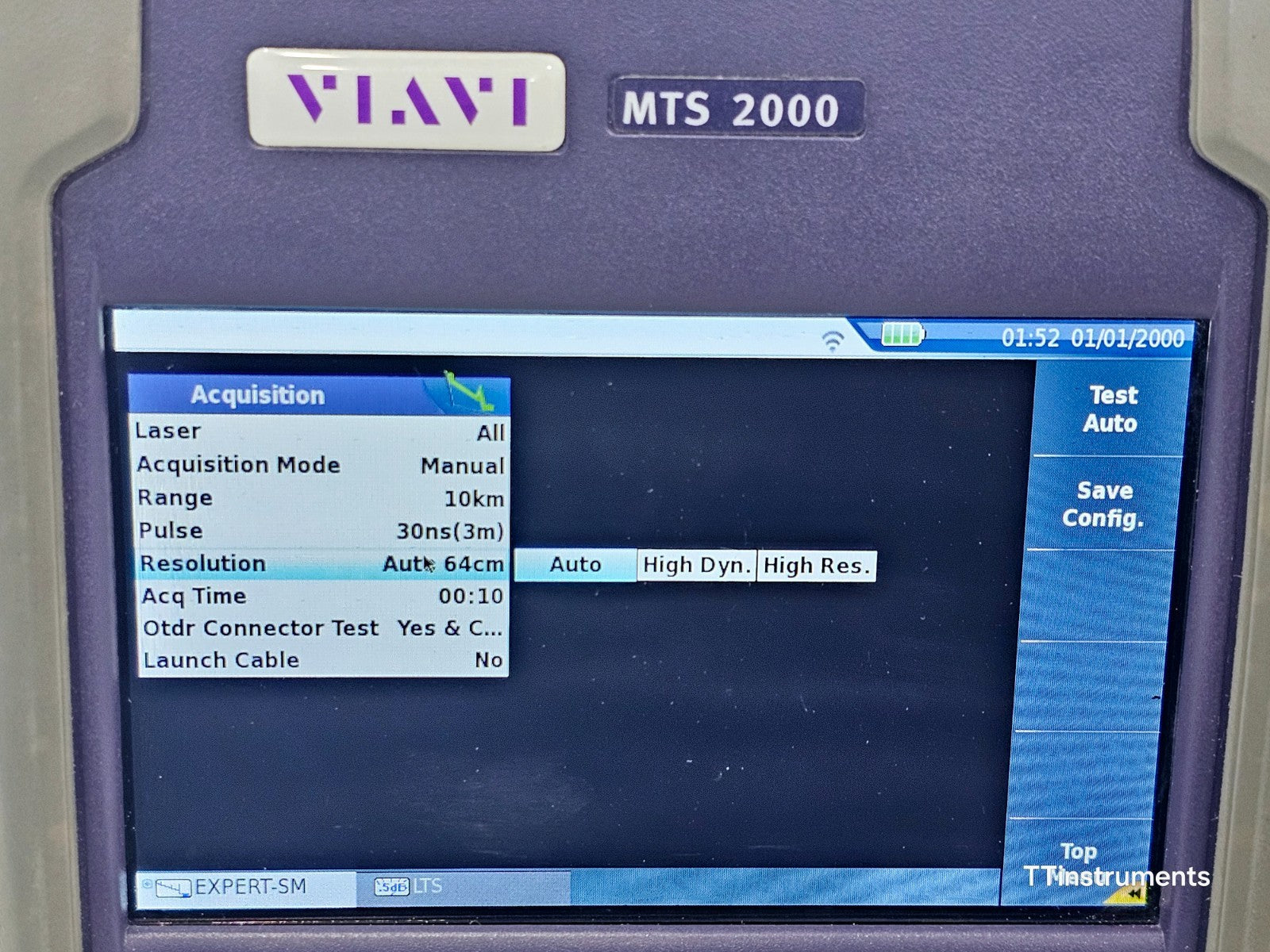 Viavi JDSU MTS 2000 PM/VFL with 4126 MP2 Metro PON 1310/1550 nm OTDR 46/45 dB