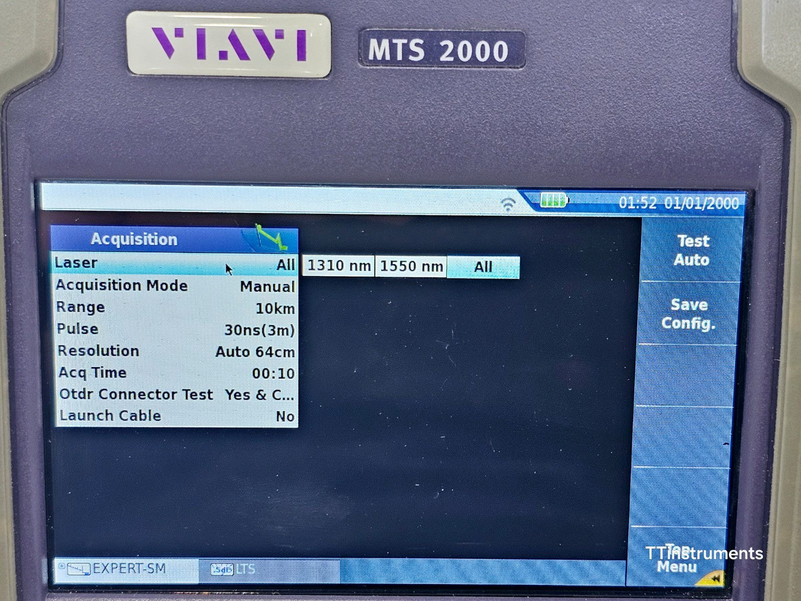Viavi JDSU MTS 2000 PM/VFL with 4126 MP2 Metro PON 1310/1550 nm OTDR 46/45 dB