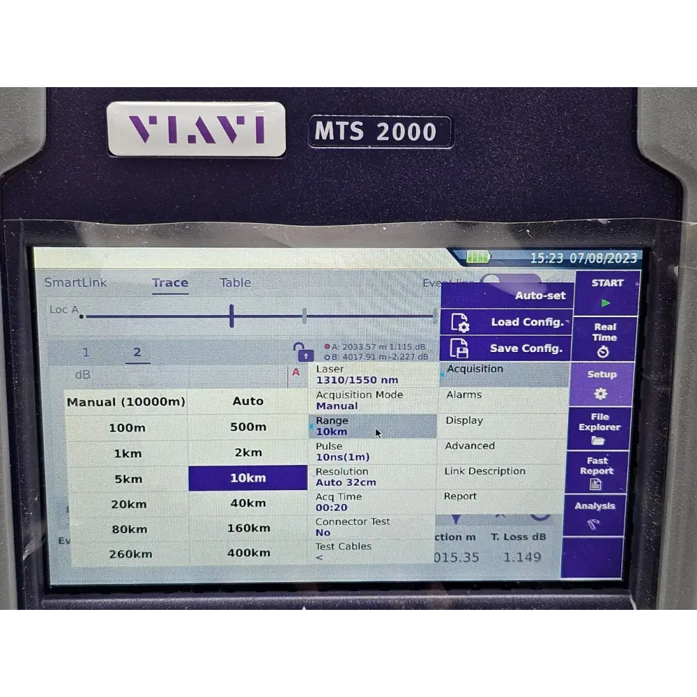 Viavi MTS 2000 V2 overall system showing mainframe module and case together