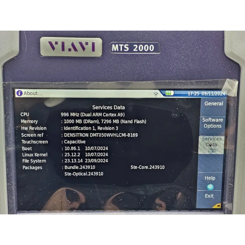 AC power adapter included with Viavi MTS 2000 V2 OTDR system