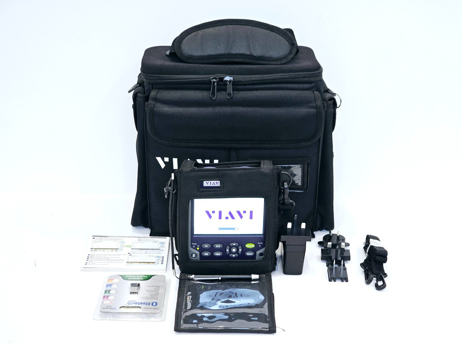 Viavi JDSU MTS 2000 V2 with PM/VFL + 4118FB65 1650 nm 40 dB Filtered OTDR SC-APC