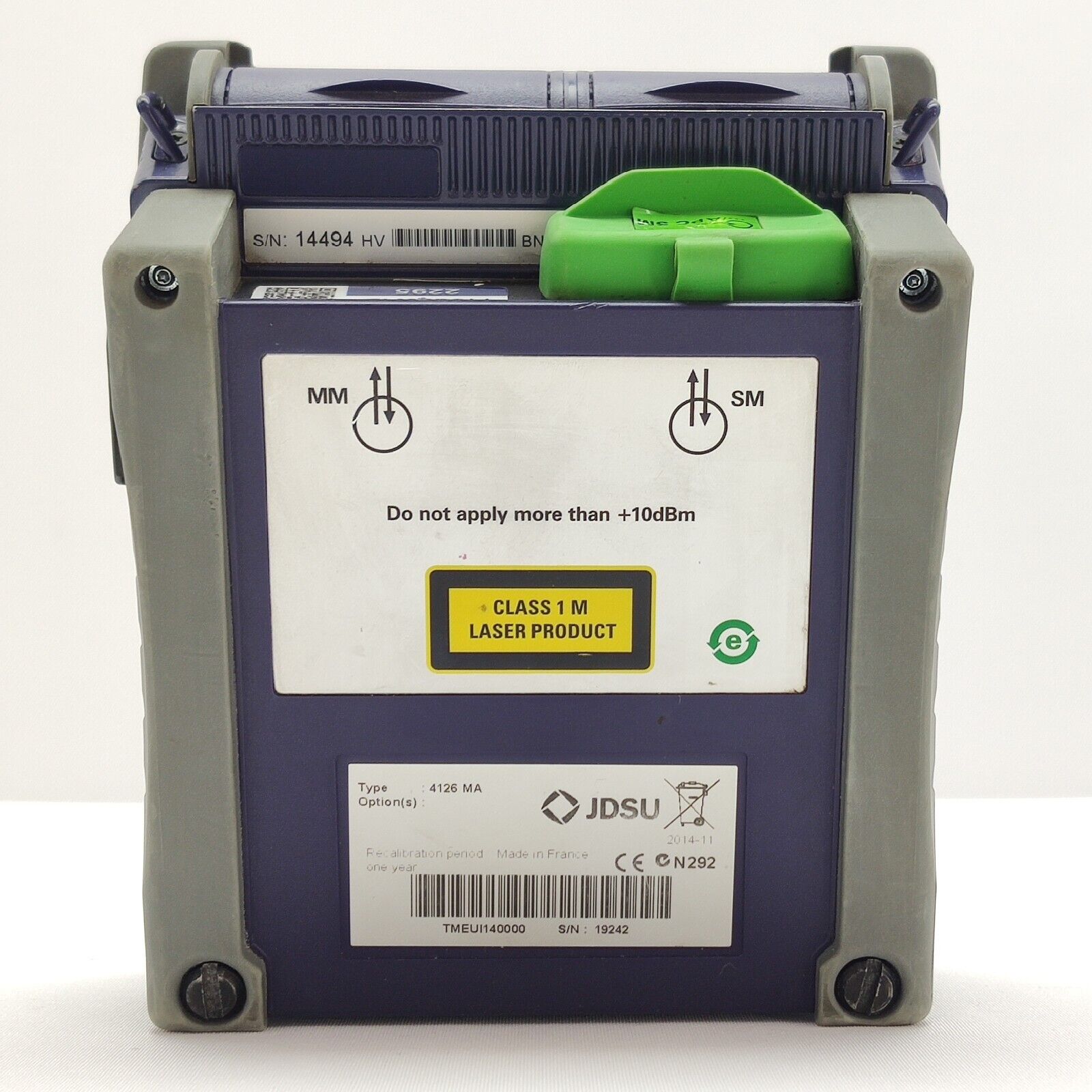 Viavi JDSU MTS 2000 w/ 4126 MA SM OTDR 1310/1550 nm 37/35 dB FTTH/Access/Metro