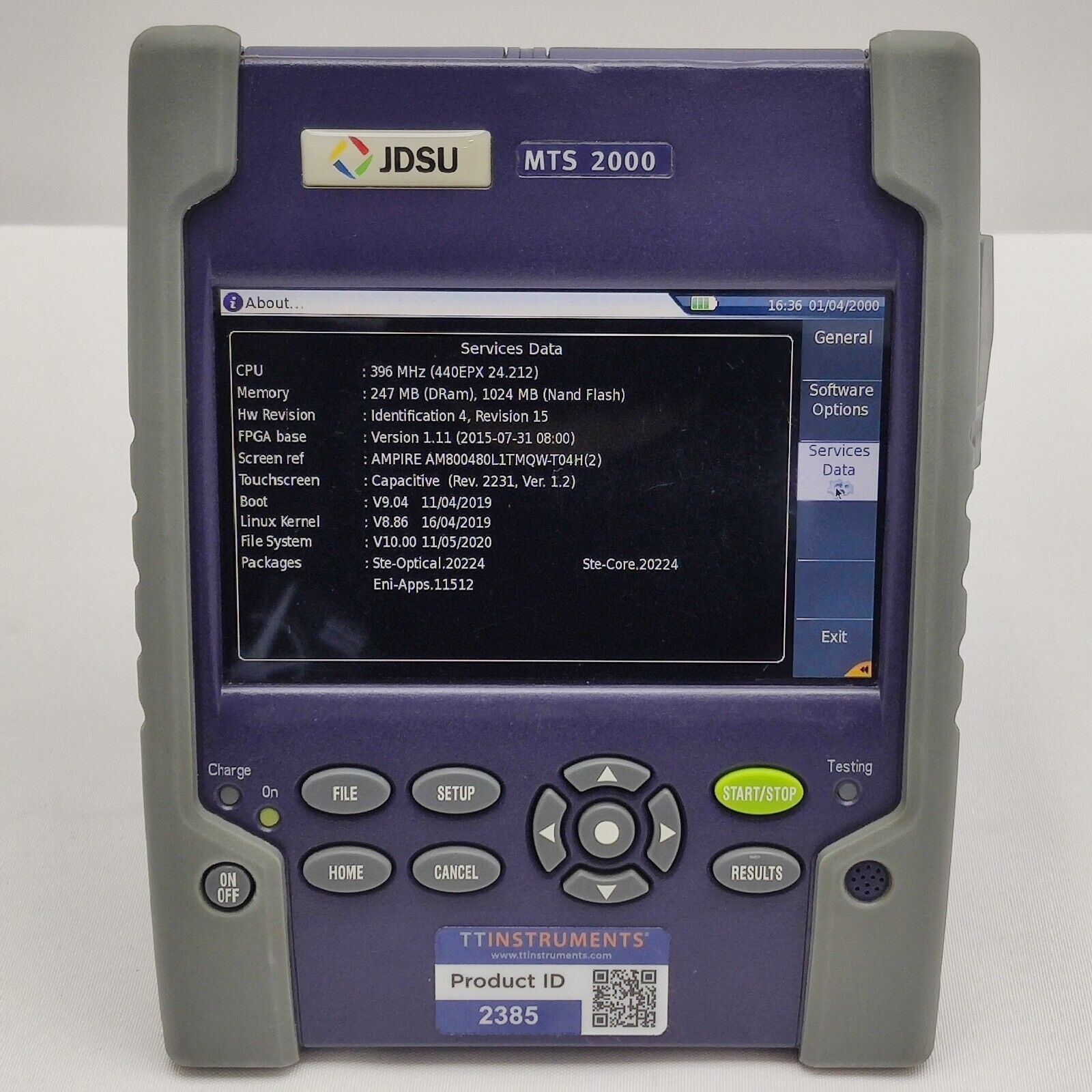 Viavi JDSU MTS 2000 w 4138 MP49 1310/1490/1550 nm OTDR 43/41/41 dB Metro PON