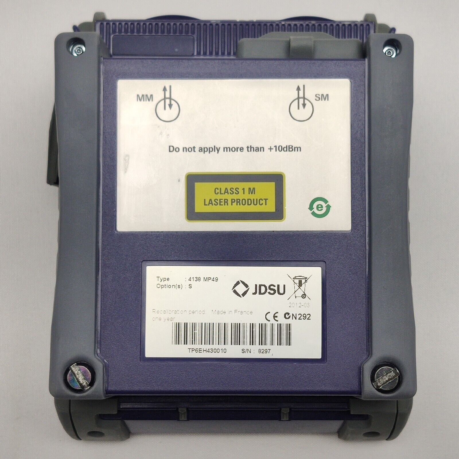 Viavi JDSU MTS 2000 w 4138 MP49 1310/1490/1550 nm OTDR 43/41/41 dB Metro PON MP