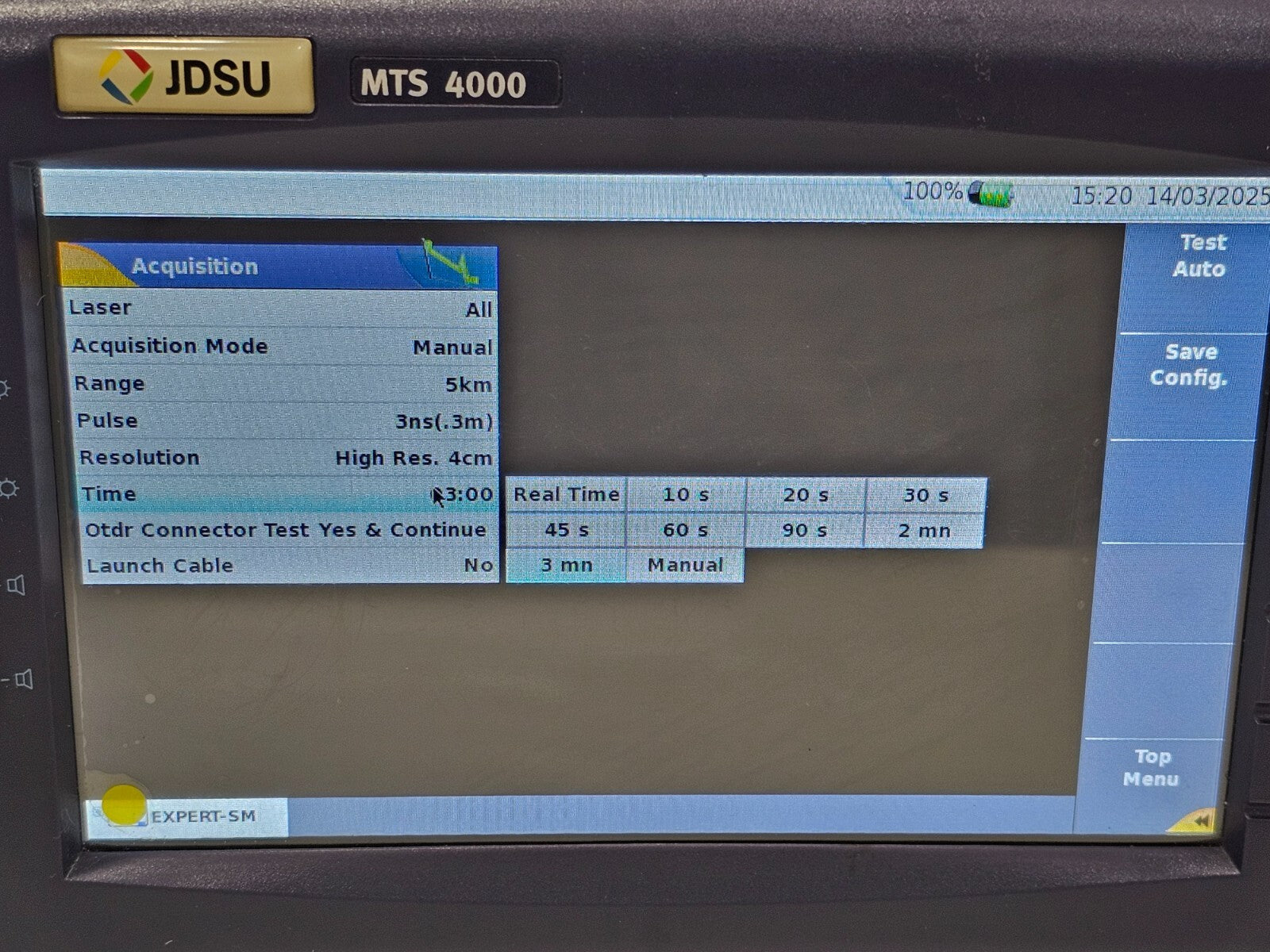 Viavi JDSU MTS 4000 with 4126 MP Metro PON 1310/1550 nm OTDR + FCOMP SW