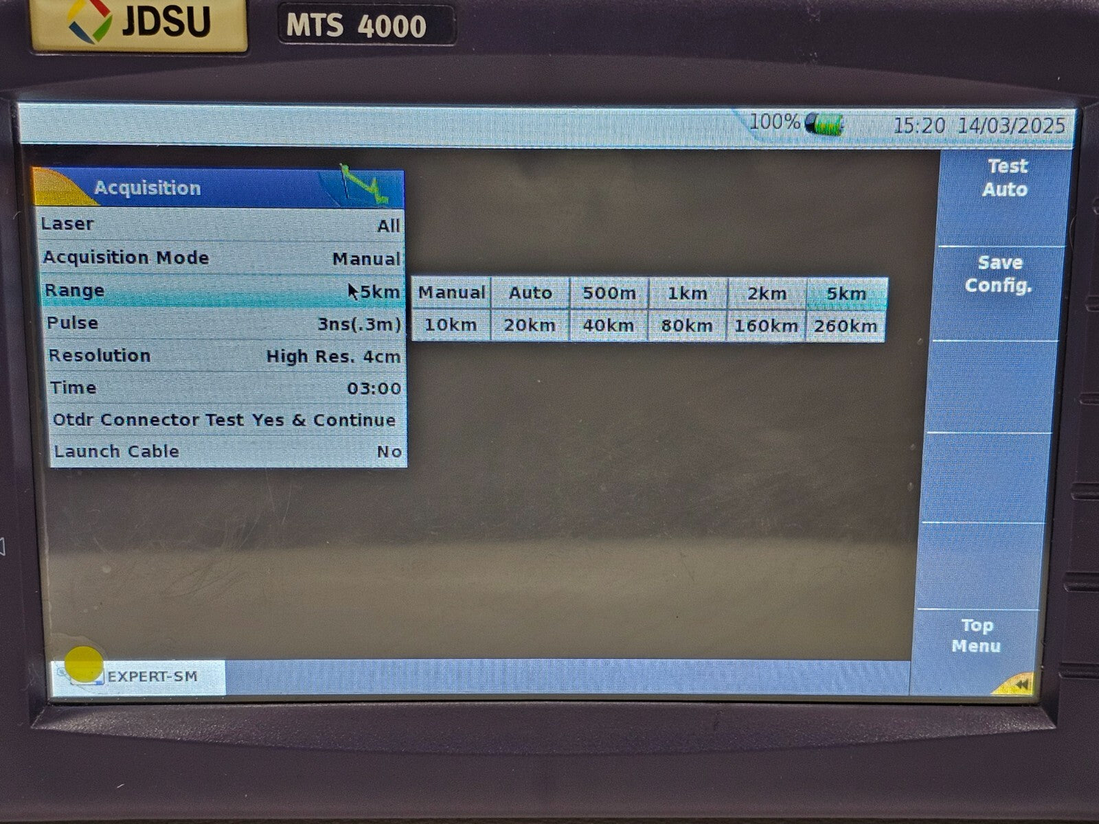 Viavi JDSU MTS 4000 with 4126 MP Metro PON 1310/1550 nm OTDR + FCOMP SW