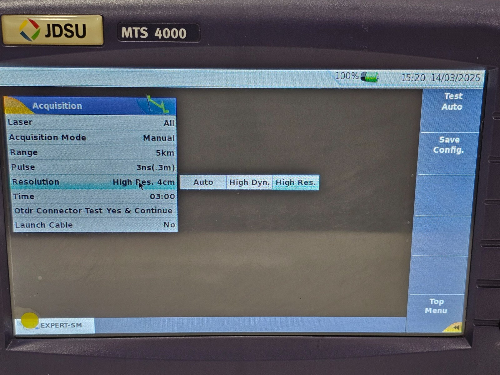 Viavi JDSU MTS 4000 with 4126 MP Metro PON 1310/1550 nm OTDR + FCOMP SW