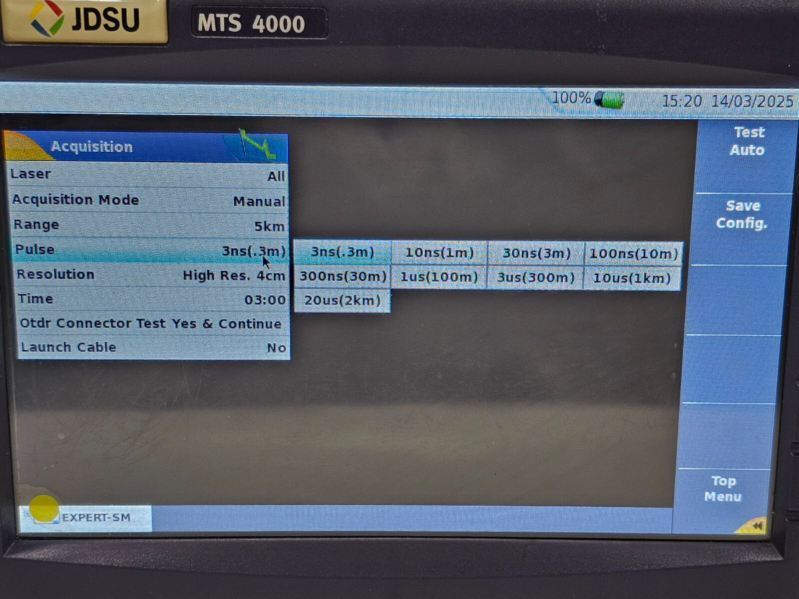 Viavi JDSU MTS 4000 with 4126 MP Metro PON 1310/1550 nm OTDR + FCOMP SW