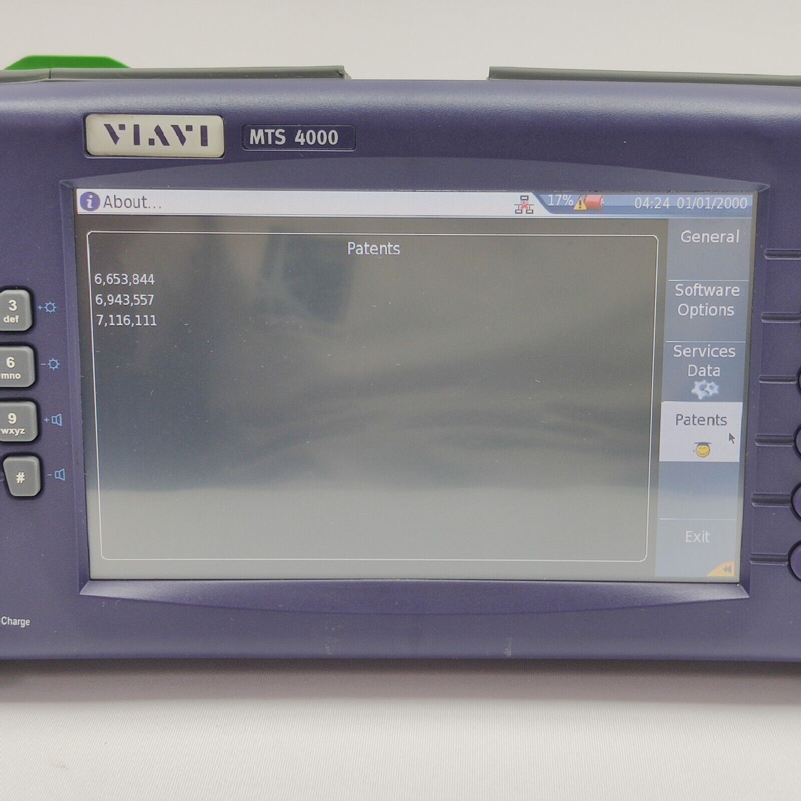 Viavi JDSU MTS 4000 Mainframe w/ 4126 MA SM OTDR 1310/1550 nm 37/35 dB FCOMP APC