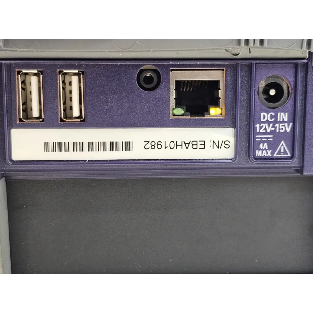 Viavi MTS 4000 V2 unit label showing model and serial number