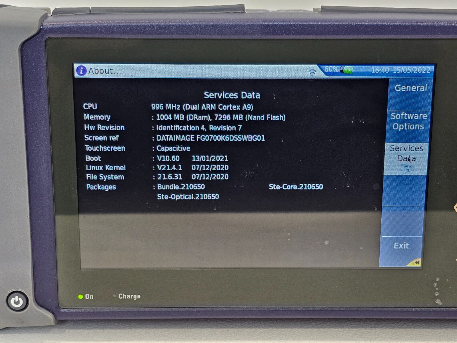 Viavi JDSU MTS 4000 V2 Mainframe with Power Meter