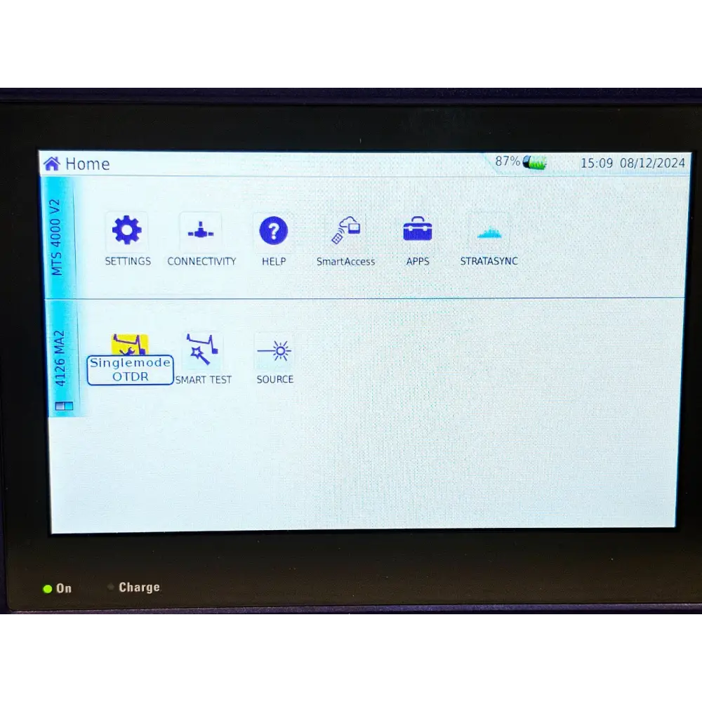 Viavi JDSU MTS 4000 V2 Platform + 4126 MA2 SM 1310/1550 nm OTDR MFD 201912