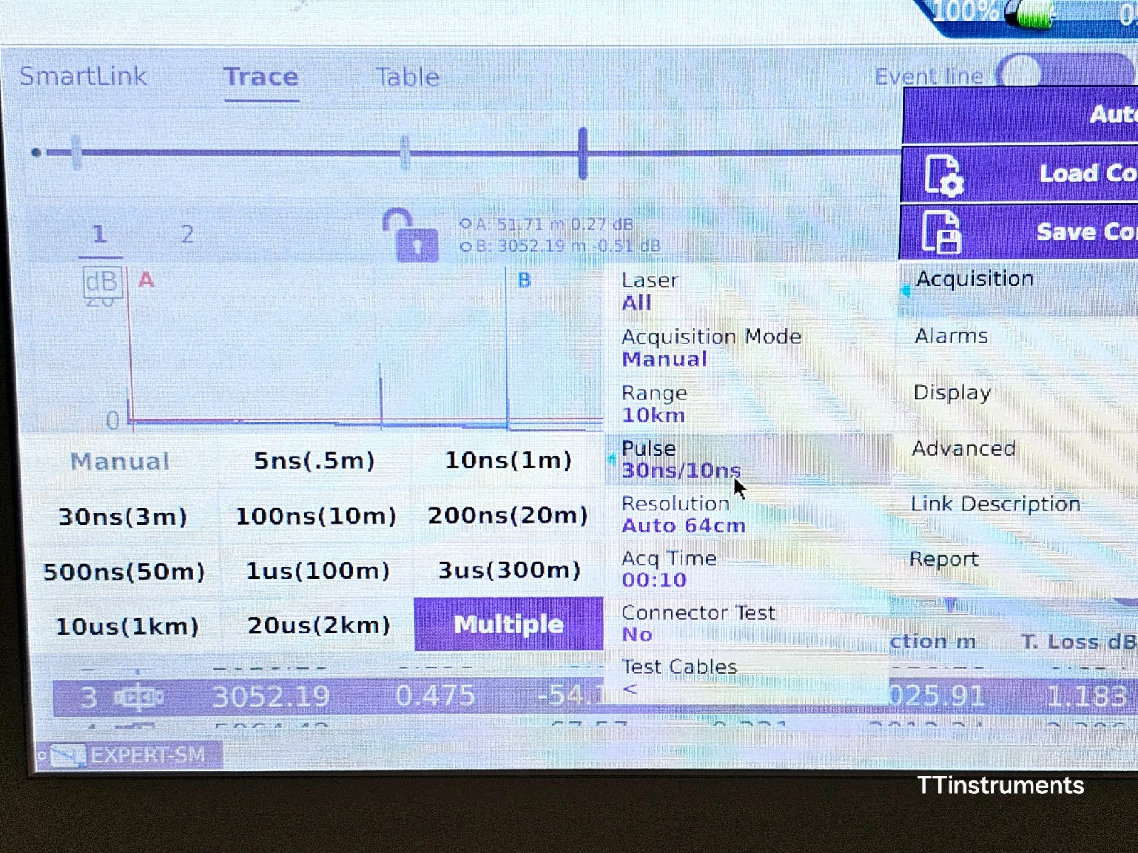 Viavi JDSU MTS 4000 V2 Platform + 4126 MA2 SM 1310/1550 nm OTDR MFD 2018 SC-APC