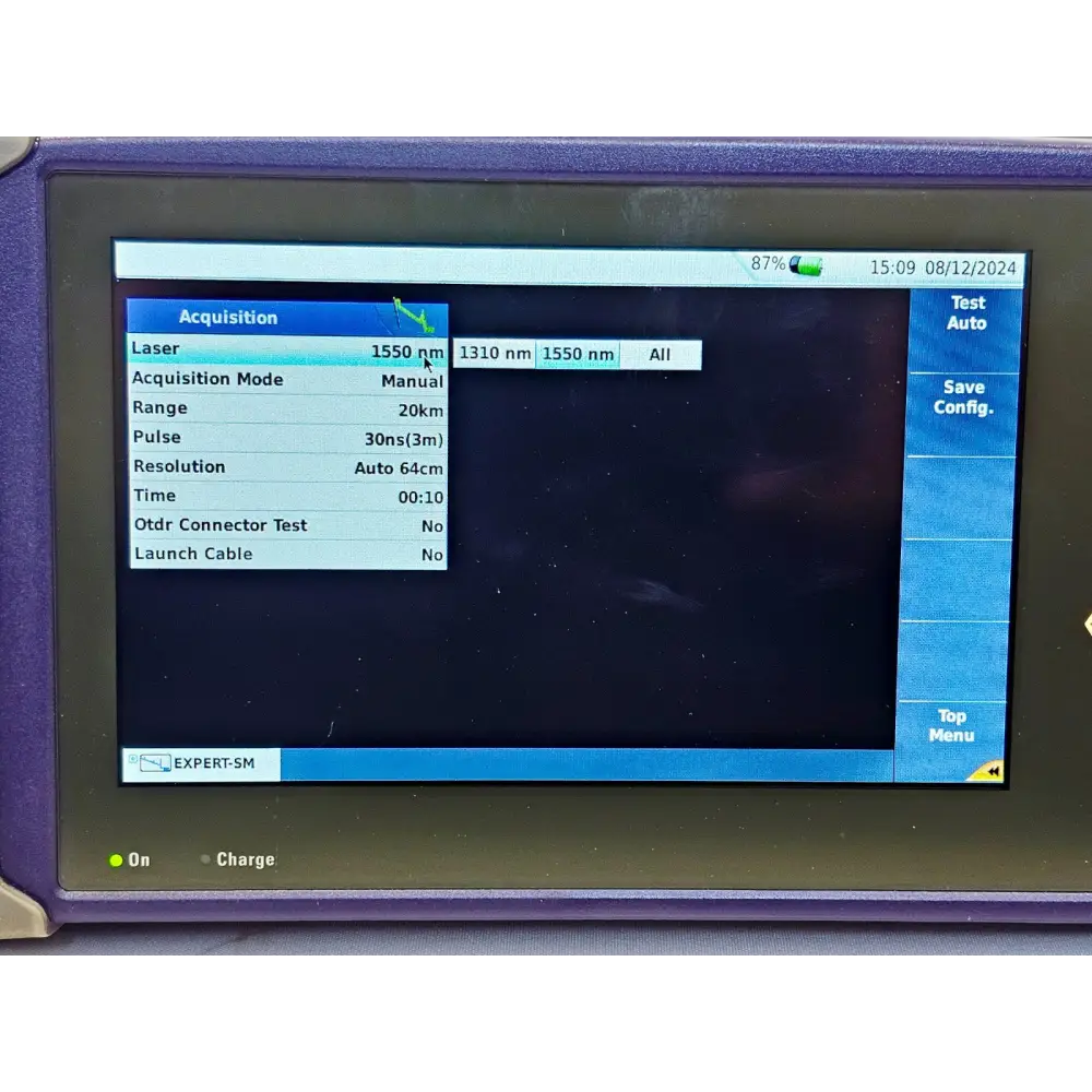 Viavi JDSU MTS 4000 V2 Platform + 4126 MA2 SM 1310/1550 nm OTDR MFD 201916