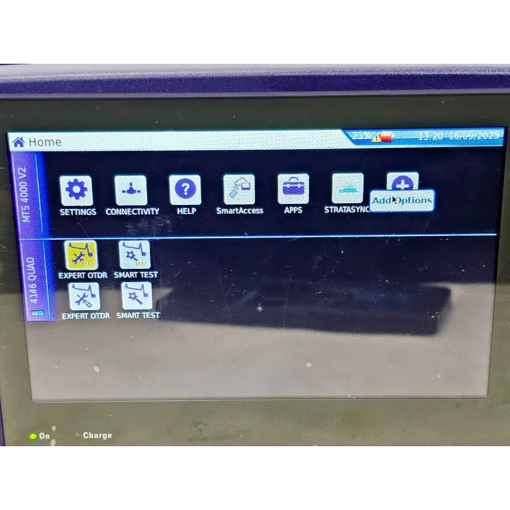 Viavi JDSU MTS 4000 V2 Platform + 4146 SM 1310/1550 nm MM 850/1300 OTDR MFD 201911