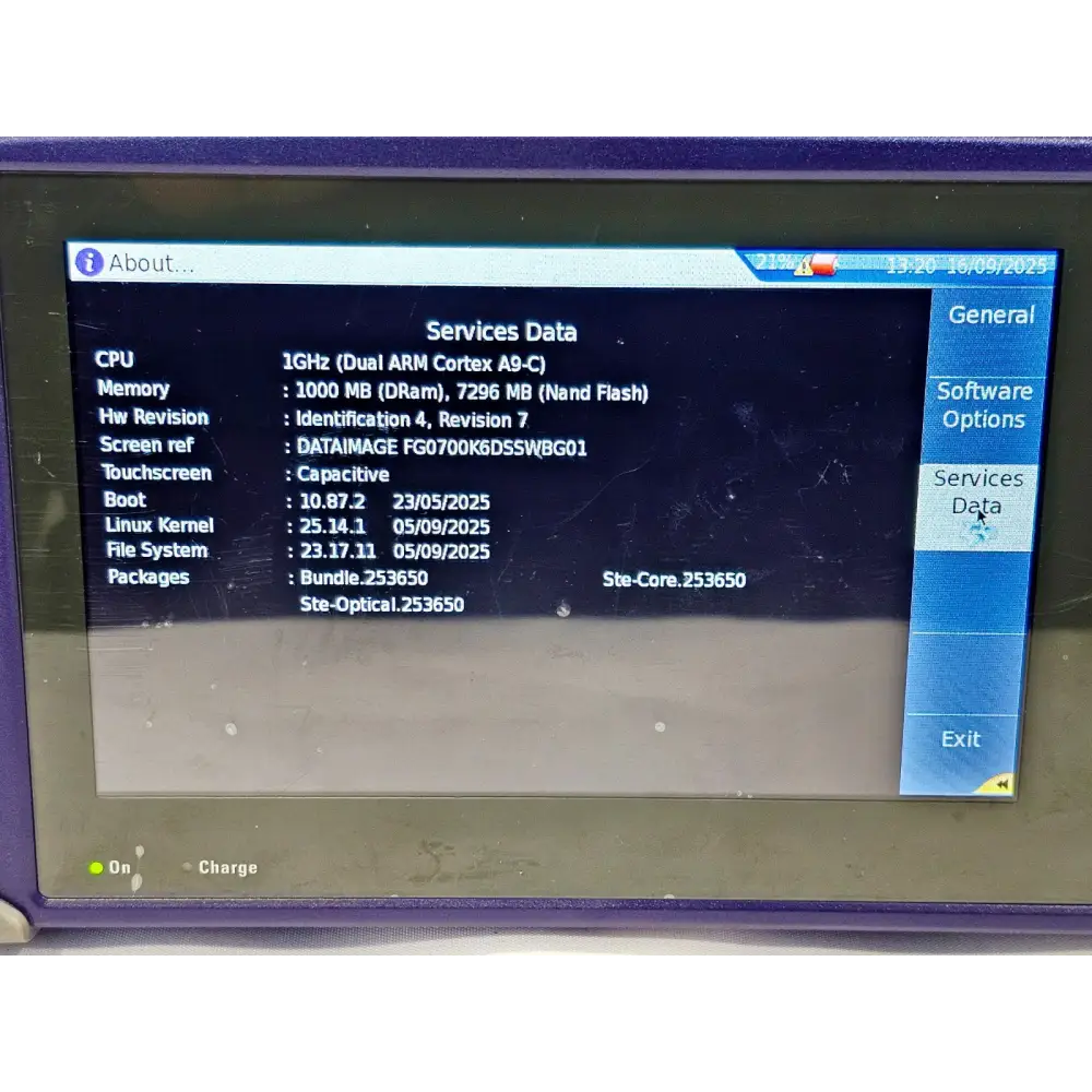 Viavi JDSU MTS 4000 V2 Platform + 4146 SM 1310/1550 nm MM 850/1300 OTDR MFD 201914
