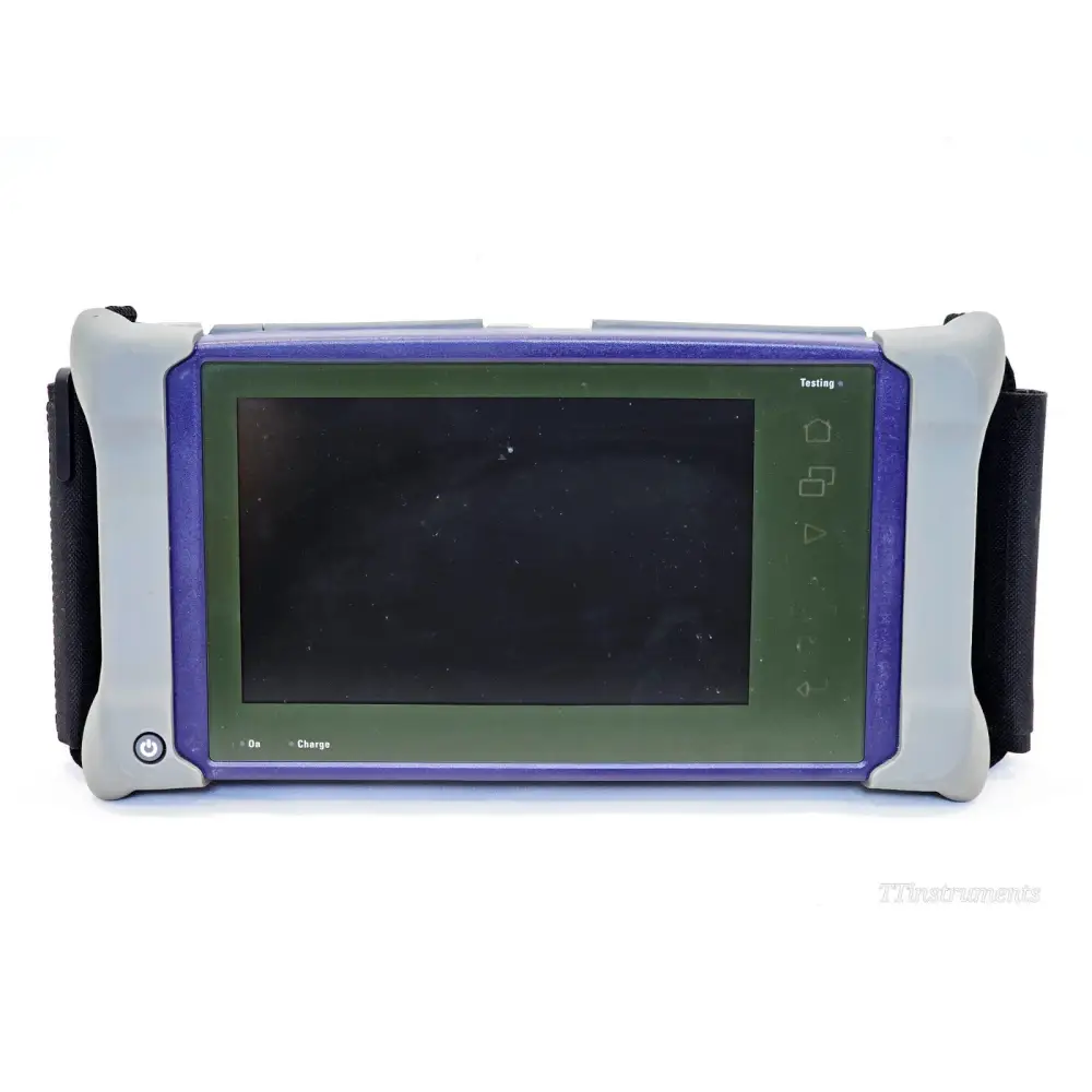 Viavi MTS 4000 V2 mainframe showing touchscreen display and module bays