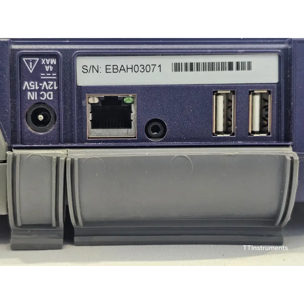 Viavi 4126 MA2 module label showing 1310/1550 nm wavelengths and specifications