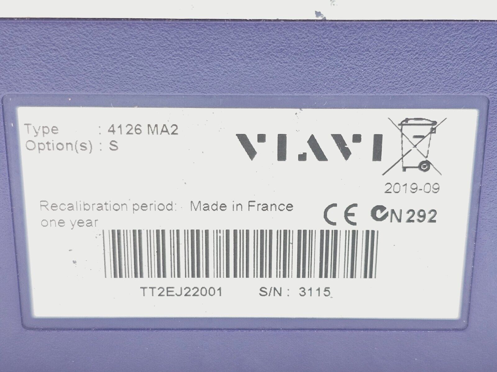 Viavi JDSU MTS 4000 V2 w/ 4126 MA2 SM 1310/1550 nm OTDR 40/40 dB Access Metro