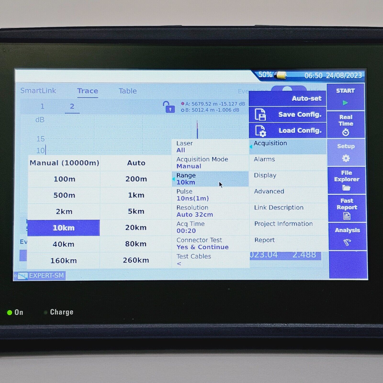 Viavi JDSU MTS 4000 V2 w/ 4126 MA2 SM 1310/1550 nm OTDR 40/40 dB Access Metro