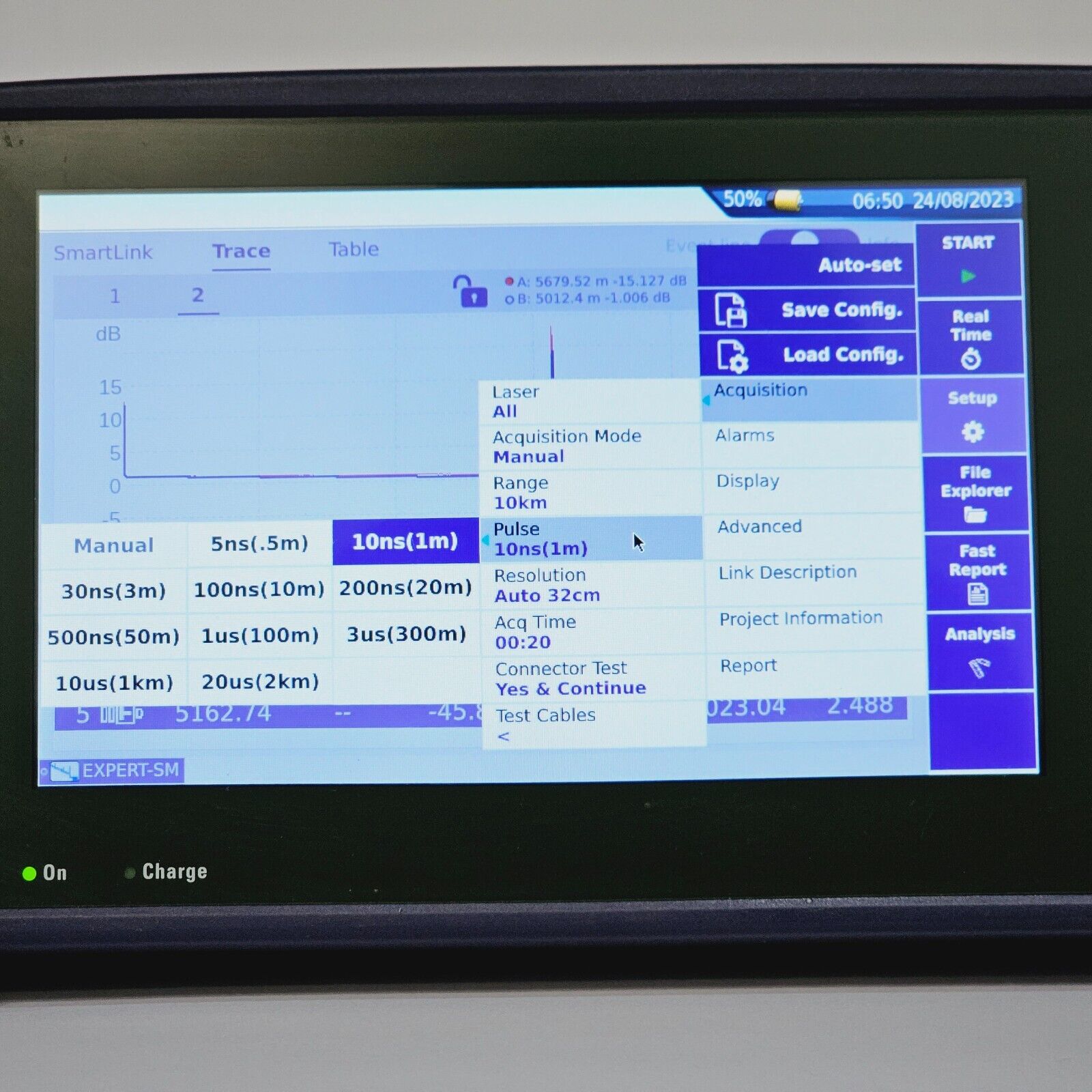 Viavi JDSU MTS 4000 V2 w/ 4126 MA2 SM 1310/1550 nm OTDR 40/40 dB Access Metro