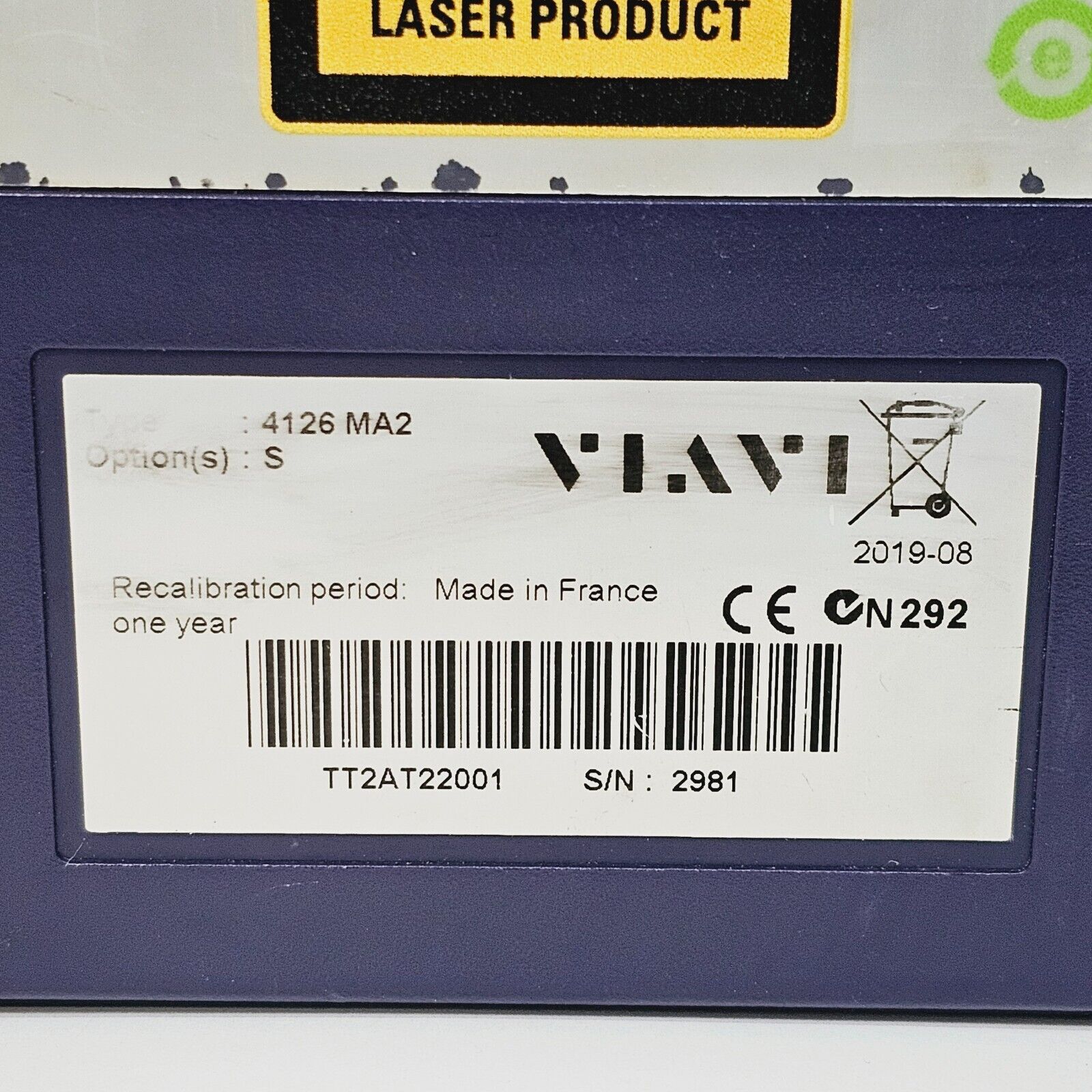 Viavi JDSU MTS 4000 V2 w/ 4126 MA2 SM 1310/1550 nm OTDR 40/40 dB Access Metro