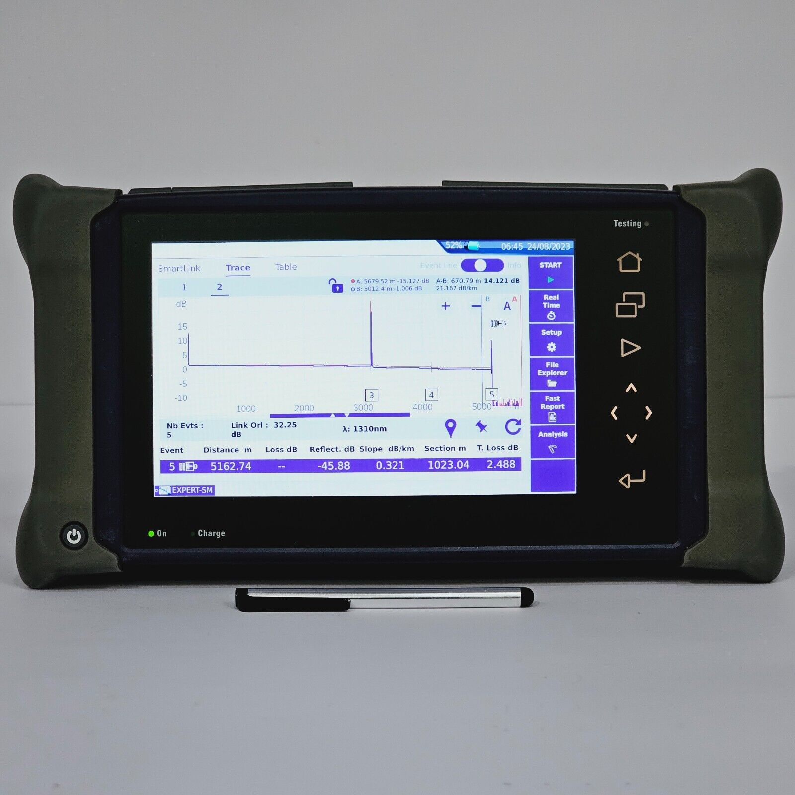 Viavi JDSU MTS 4000 V2 w/ 4126 MA2 SM 1310/1550 nm OTDR 40/40 dB Access Metro