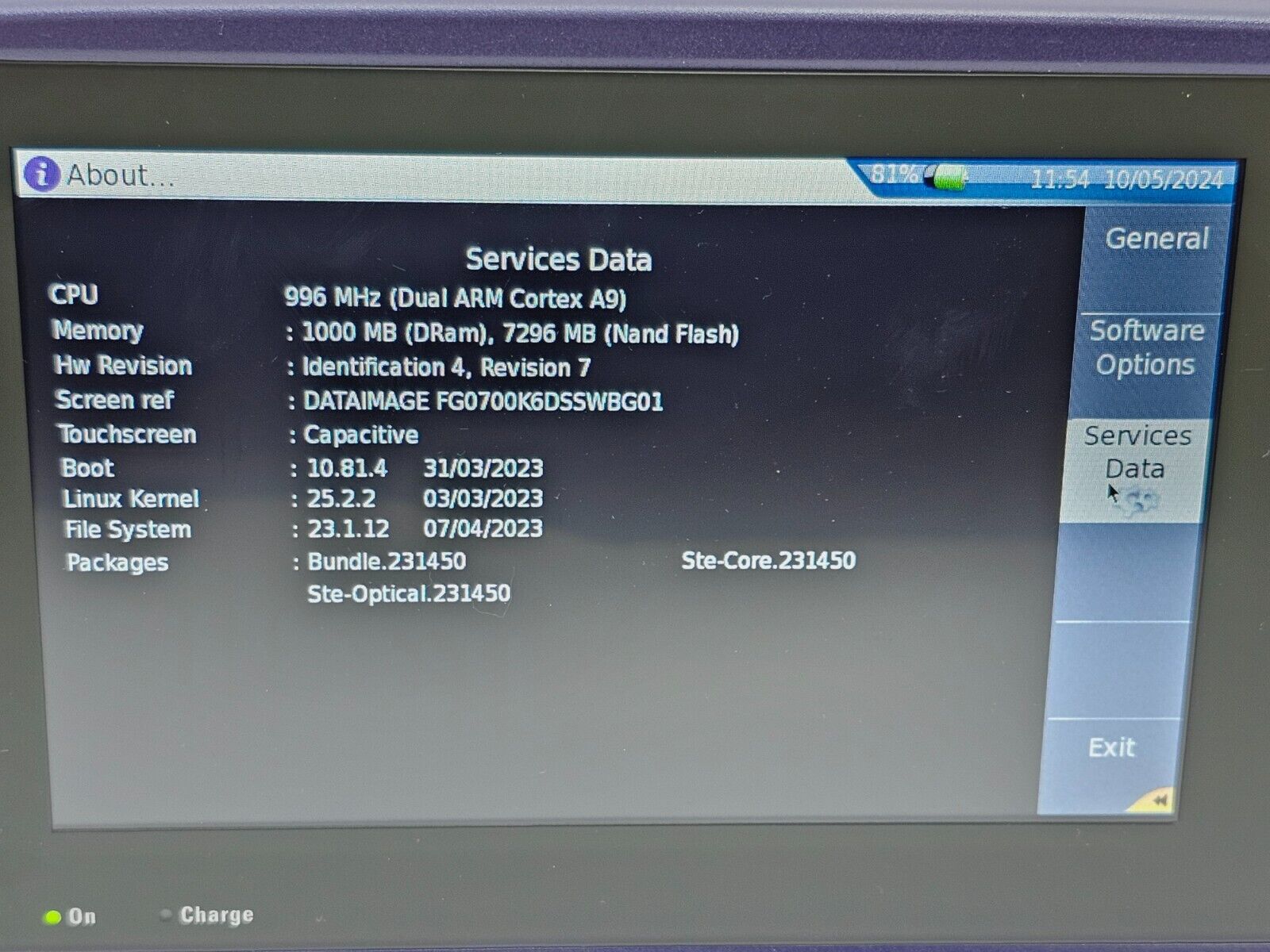 Viavi JDSU MTS 4000 V2 with 4126 MA2 SM 1310/1550 nm OTDR 40/40 dB Access Metro