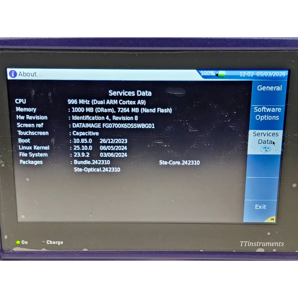 Viavi JDSU MTS 4000 V2 with 4138 FB65 1310/1550/1650 Live PM-S OTDR P5000i FI-6012