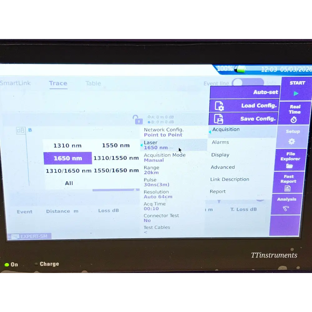 Viavi JDSU MTS 4000 V2 with 4138 FB65 1310/1550/1650 Live PM-S OTDR P5000i FI-6015