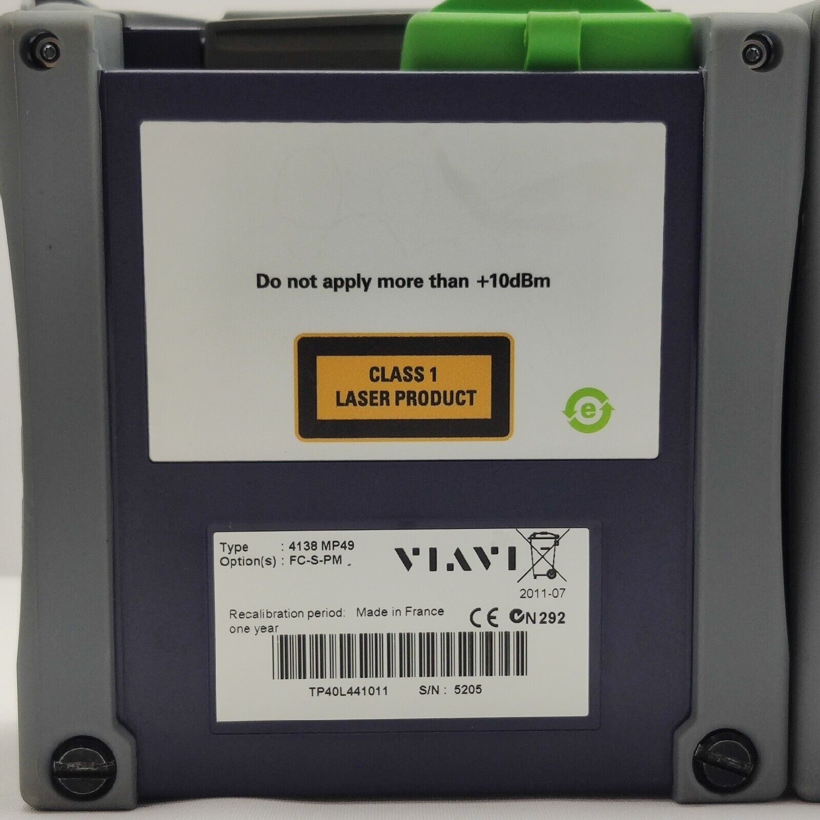 Viavi JDSU MTS 4000 w/ PM & 4138 MP49 1310/1490/1550 nm OTDR FCOMP 43/41/41 dB