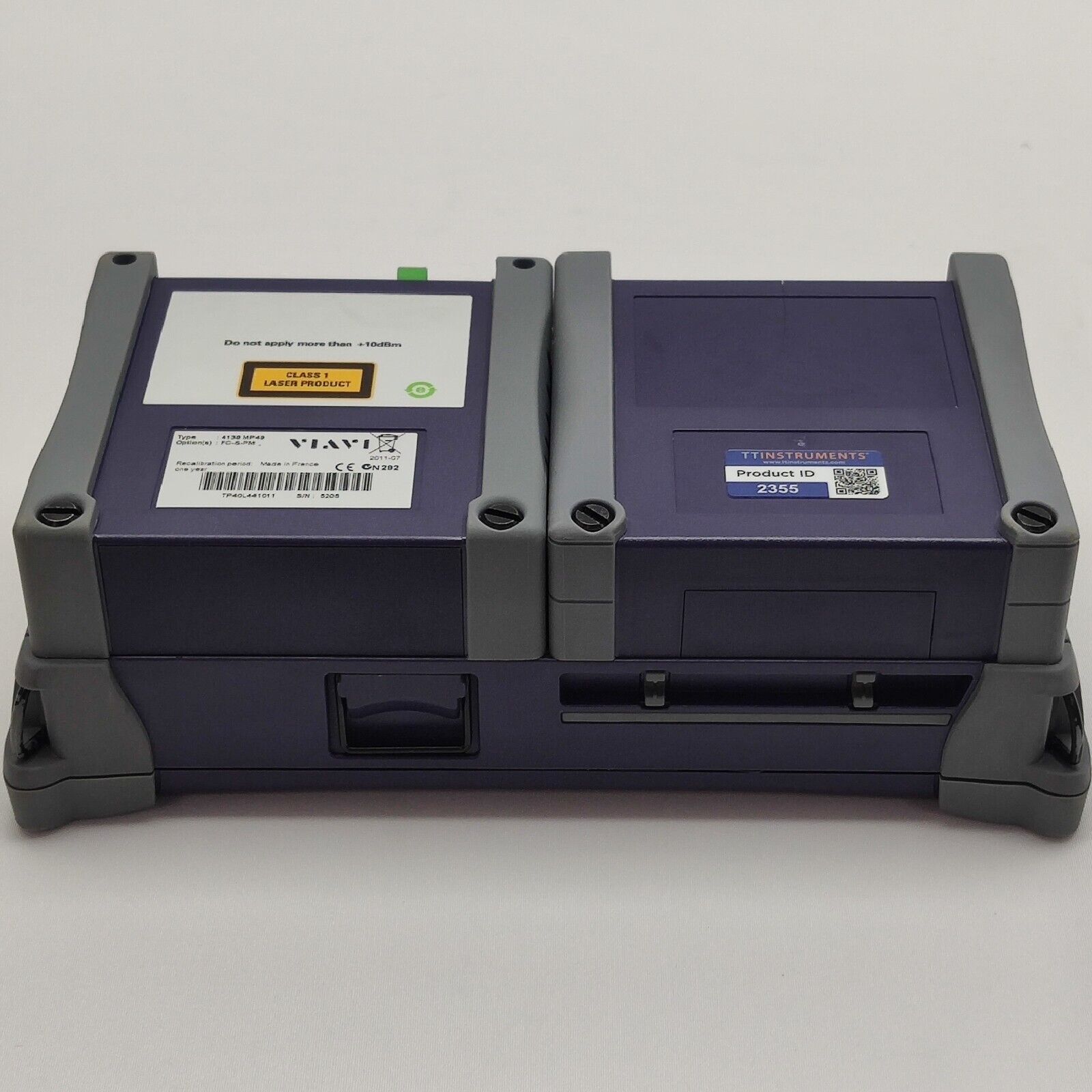 Viavi JDSU MTS 4000 w/ PM & 4138 MP49 1310/1490/1550 nm OTDR FCOMP 43/41/41 dB