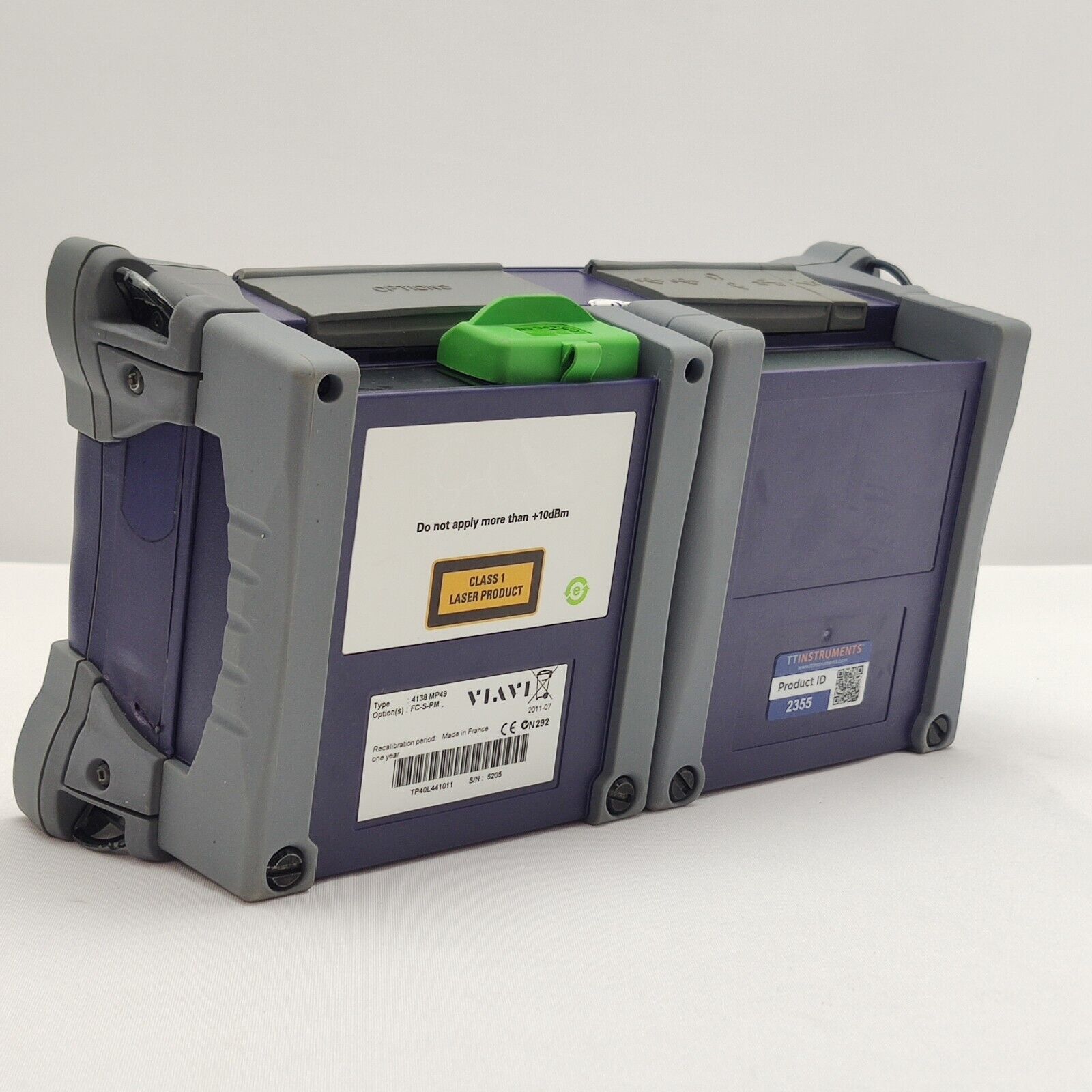 Viavi JDSU MTS 4000 w/ PM & 4138 MP49 1310/1490/1550 nm OTDR FCOMP 43/41/41 dB