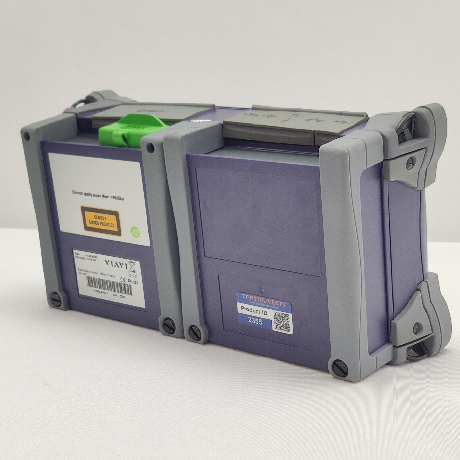 Viavi JDSU MTS 4000 w/ PM & 4138 MP49 1310/1490/1550 nm OTDR FCOMP 43/41/41 dB