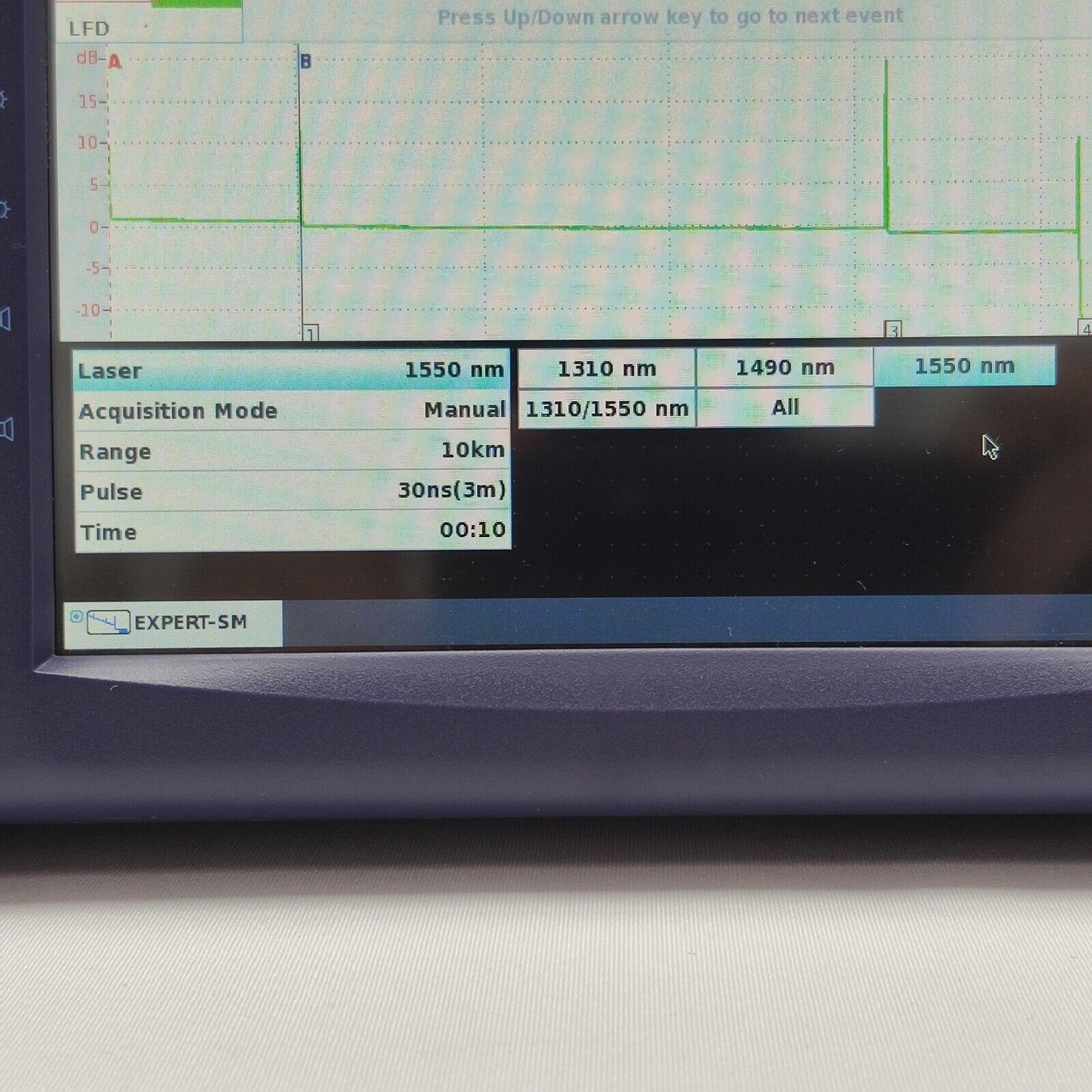 Viavi JDSU MTS 4000 w/ PM & 4138 MP49 1310/1490/1550 nm OTDR FCOMP 43/41/41 dB