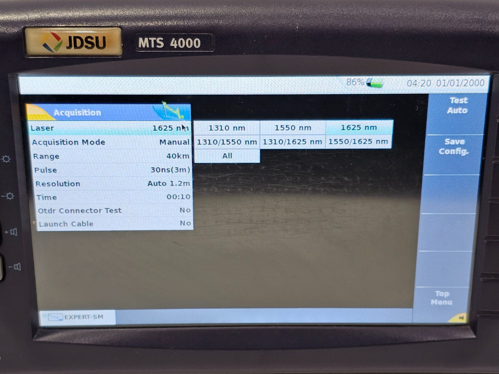 Viavi JDSU MTS 4000 with 4136 RMP Metro PON 1310/1550nm + Filtered 1625nm OTDR