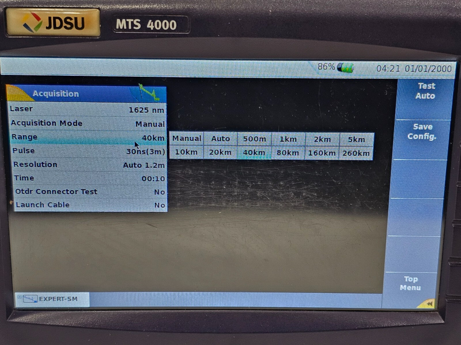 Viavi JDSU MTS 4000 with 4136 RMP Metro PON 1310/1550nm + Filtered 1625nm OTDR