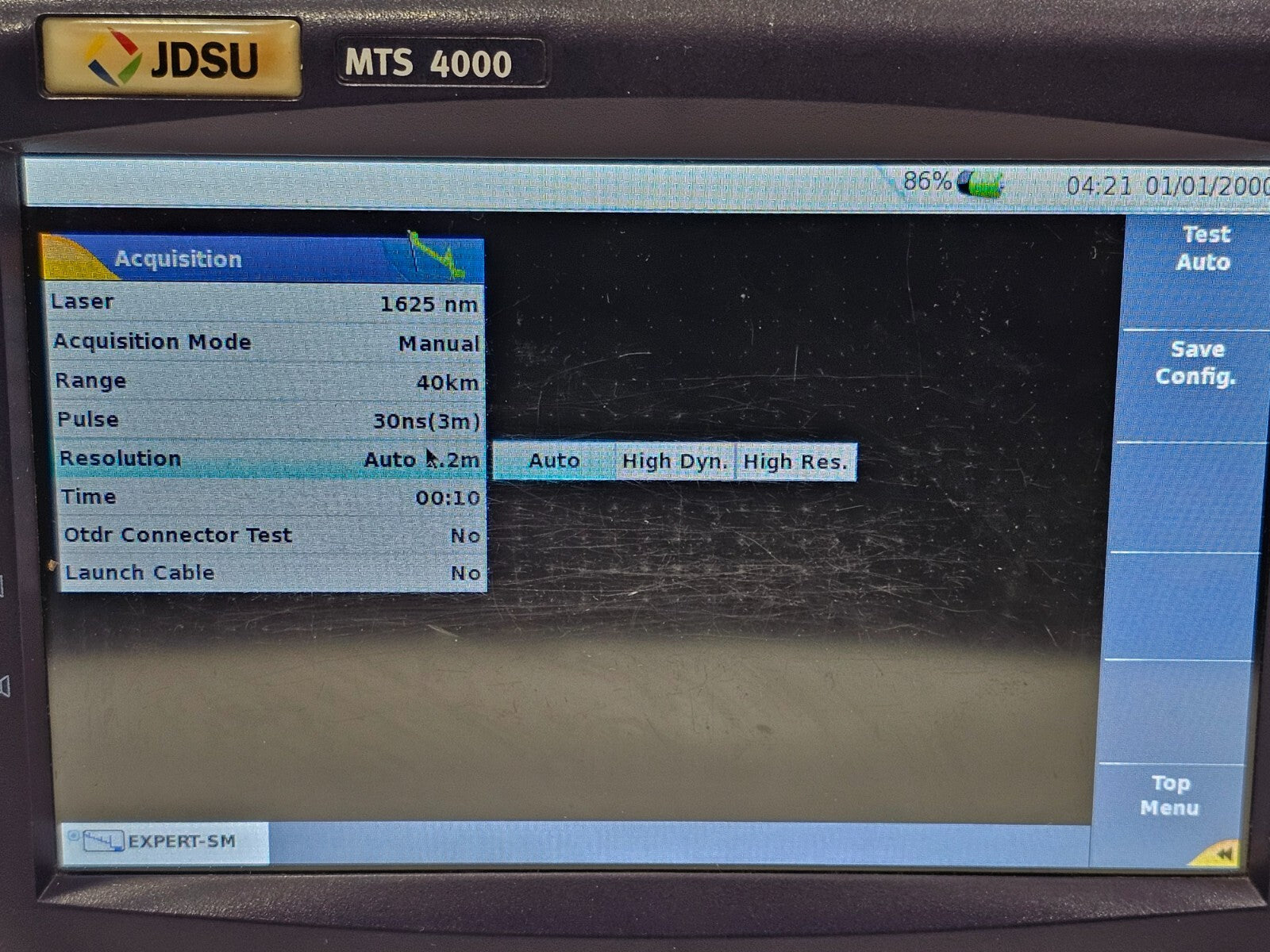 Viavi JDSU MTS 4000 with 4136 RMP Metro PON 1310/1550nm + Filtered 1625nm OTDR