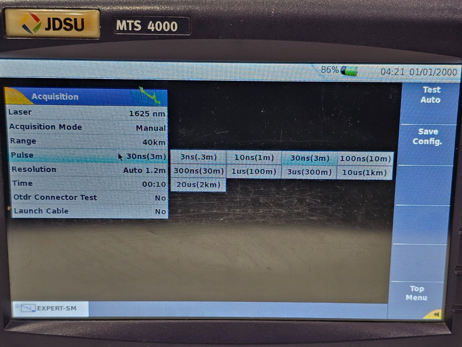 Viavi JDSU MTS 4000 with 4136 RMP Metro PON 1310/1550nm + Filtered 1625nm OTDR