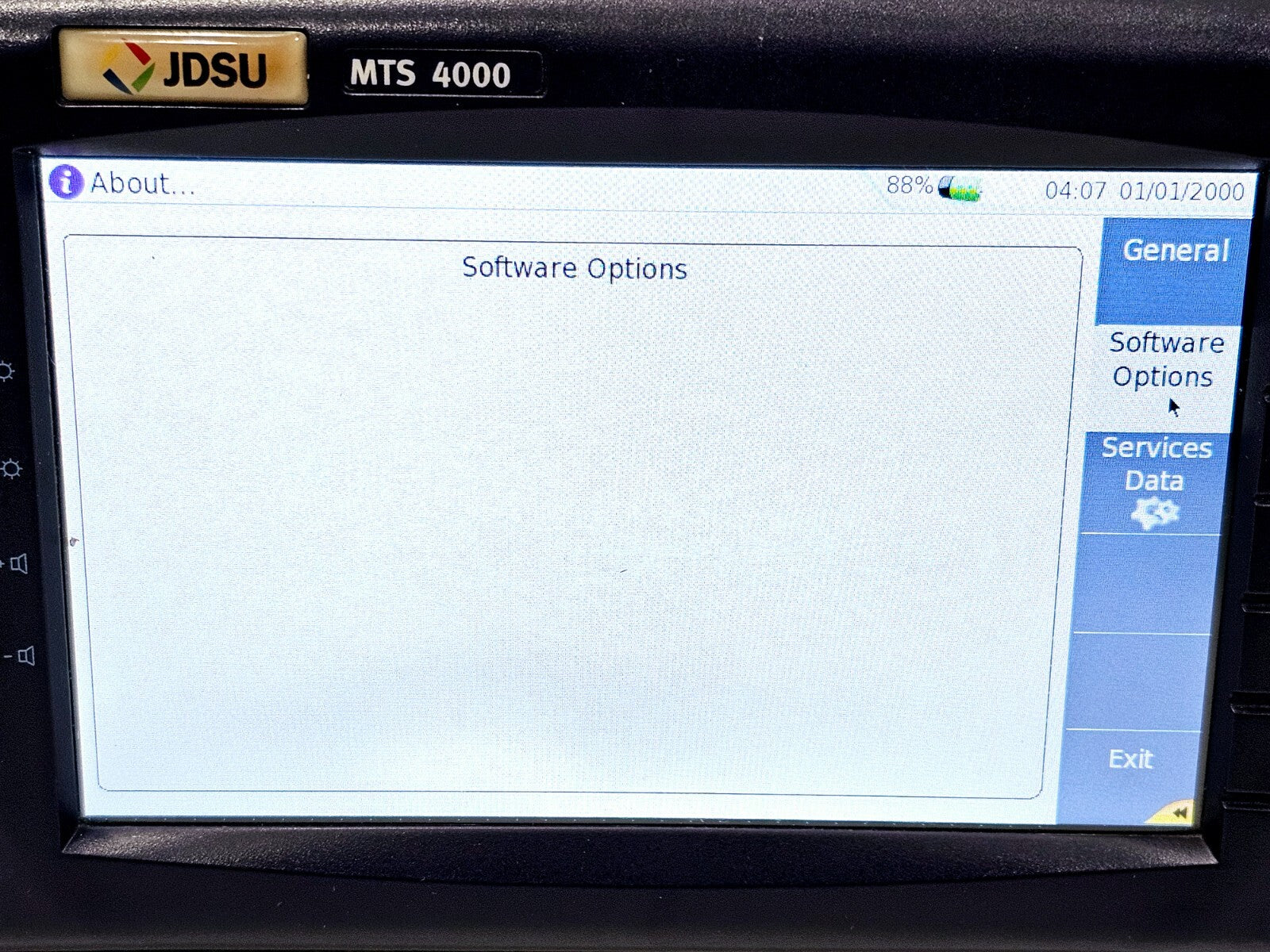 Viavi JDSU MTS 4000 with 4136 RMP Metro PON 1310/1550nm + Filtered 1625nm OTDR