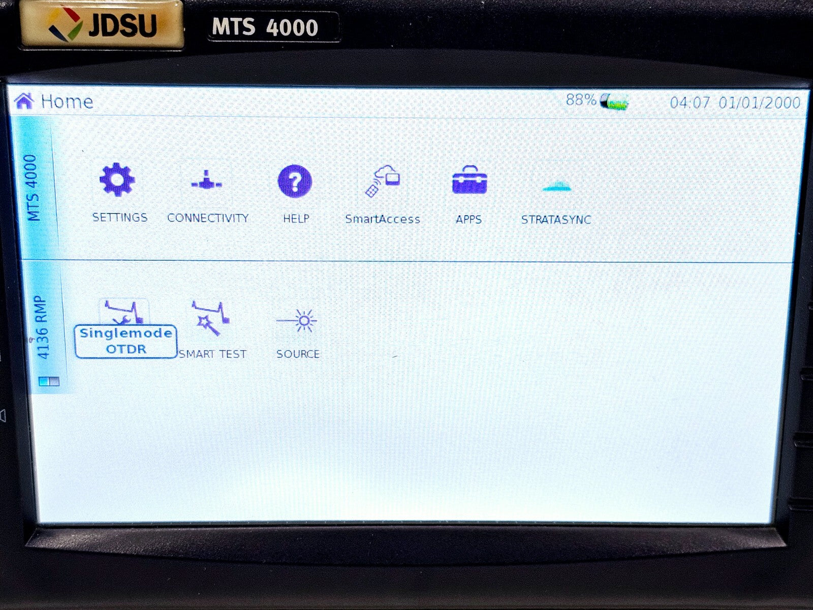 Viavi JDSU MTS 4000 with 4136 RMP Metro PON 1310/1550nm + Filtered 1625nm OTDR
