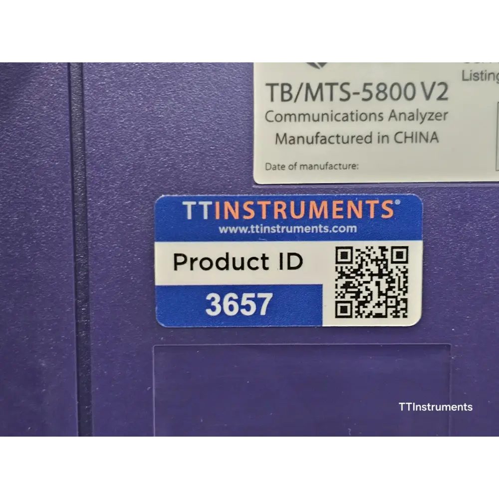Viavi MTS 5800 v2 5822P dual 10G network tester full unit view with accessories