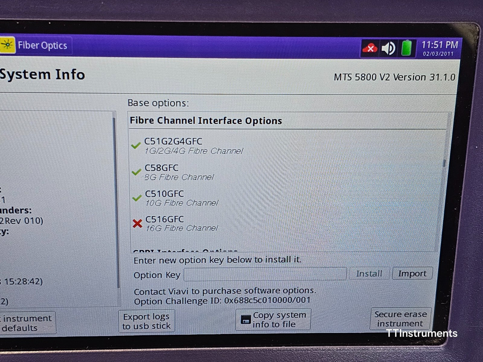 Viavi JDSU MTS 5800 v2 w/ 5822P Network Tester LOADED with Options Dual Port 10G