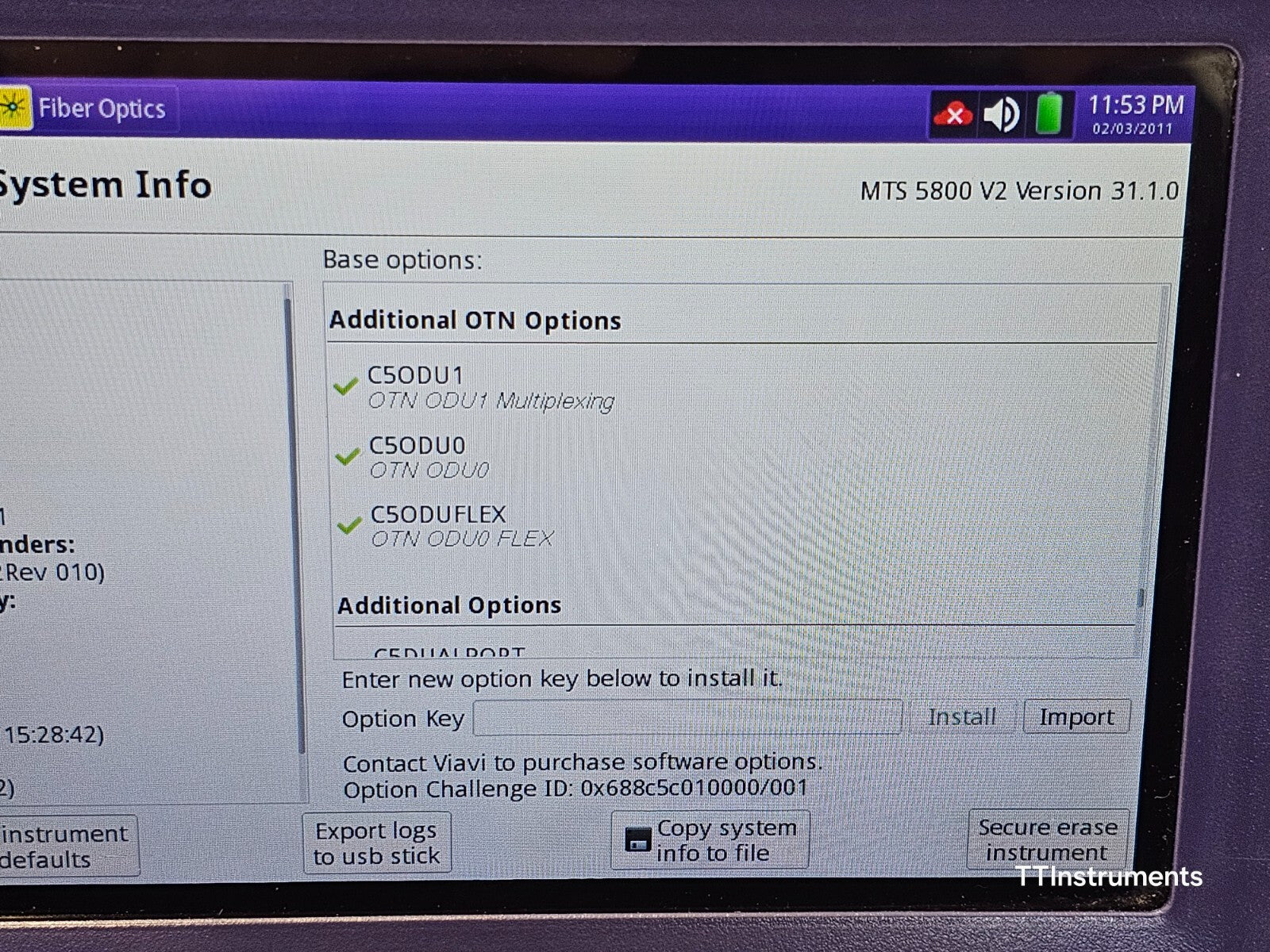 Viavi JDSU MTS 5800 v2 w/ 5822P Network Tester LOADED with Options Dual Port 10G