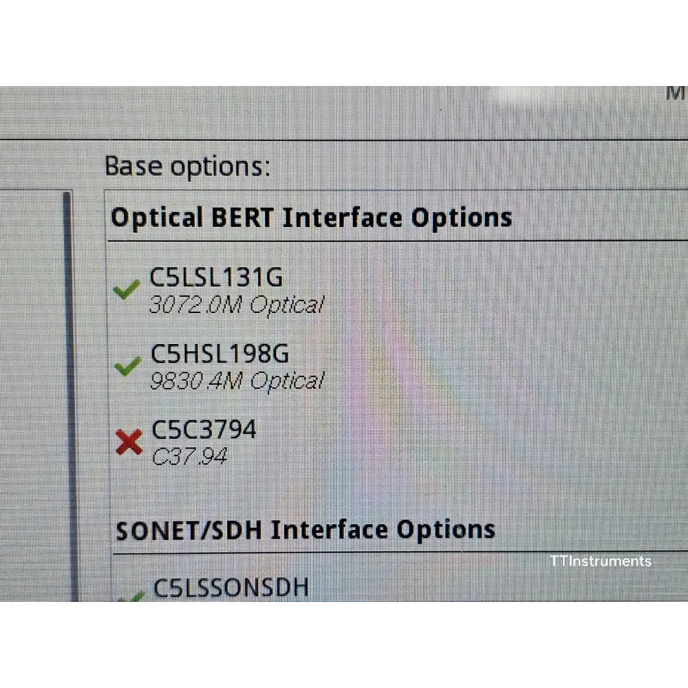 Viavi JDSU MTS 5800 v2 unit showing cosmetic condition of front panel