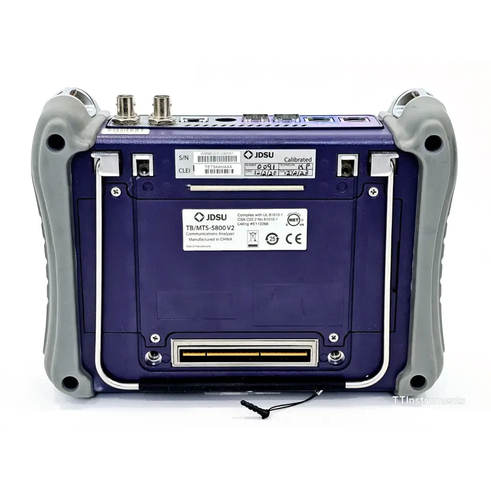 Viavi JDSU MTS 5800 v2 front panel with optical test ports and controls