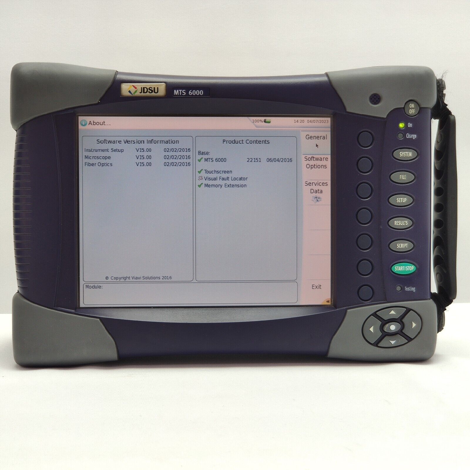 Viavi JDSU MTS 6000 OTDR Mainframe