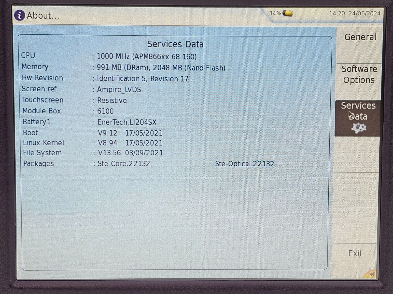 Viavi JDSU MTS 6000 V2 6100 + 81162C OTDR Module 1625nm Filtered E81162C 47.5 dB